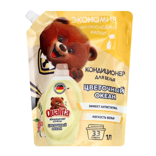 QUALITA кондиционер д/белья flower fantasy мяг.уп. 1000мл (6)